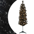 Kunstigt slankt juletræ 120 cm 150 LED'er Varm hvid