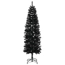 Kunstigt slankt juletræ 210 cm 300 LED'er Varm hvid