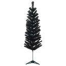 Kunstigt slankt juletræ med julekugle 150 cm 150 LED'er