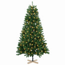 Kunstigt juletræ 150 cm 150 LED'er Varm hvid PVC Grøn