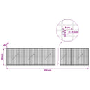 Gabion med 3,5 mm Tråd og 5x2,5 cm Maske 550x10x50 cm