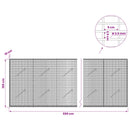 Gabion med 3,5 mm tråd og 5x2,5 cm net 550x10x100 cm