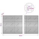 Gabion med 3,5 mm Tråd og 5x2,5 cm Maske 700x10x150 cm