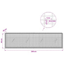 Gabion med 3,5 mm tråd og 5x2,5 cm net 200x20x50 cm