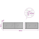 Gabion med 3,5 mm Tråd og 5x2,5 cm Maske 400x20x50 cm