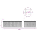 Gabion med 3,5 mm tråd og 5x2,5 cm net 1100x20x50 cm