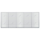 Gabion med 3,5 mm tråd og 5x2,5 cm net 250x20x100 cm