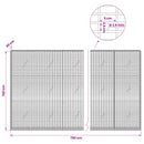 Gabion med 3,5 mm Tråd og 5x2,5 cm Maske 750x20x150 cm