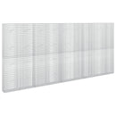 Gabion med 3,5 mm tråd og 5x2,5 cm net 450x20x200 cm