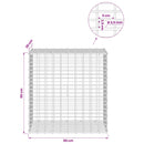 Gabion med 3,5 mm Tråd og 5x2,5 cm Maske 50x30x50 cm