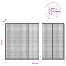 Gabion med 3,5 mm tråd og 5x2,5 cm net 1150x30x150 cm