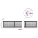 Gabion med 3,5 mm Tråd og 5x2,5 cm Maske 500x50x50 cm