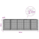 Gabion med 3,5 mm Tråd og 5x2,5 cm Maske 500x50x150 cm