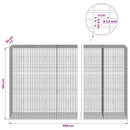 Gabion med 3,5 mm Tråd og 5x2,5 cm Maske 850x50x150 cm