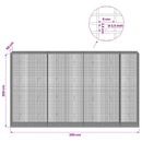 Gabion med 3,5 mm tråd og 5x2,5 cm net 350x50x200 cm