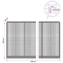 Gabion med 3,5 mm Tråd og 5x2,5 cm Maske 900x50x200 cm