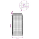 Gabion med 3,5 mm tråd og 5x2,5 cm net 50x100x100 cm