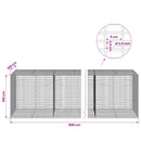 Gabion med 3,5 mm Tråd og 5x2,5 cm Maske 800x100x100 cm