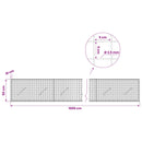 Gabion med 3,5 mm Tråd og 5x5 cm Maske 1000x10x50 cm