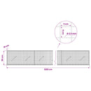 Gabion med 3,5 mm Tråd og 5x5 cm Maske 1200x10x50 cm