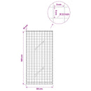 Gabion med 3,5 mm Tråd og 5x5 cm Maske 50x10x100 cm