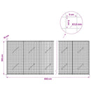Gabion med 3,5 mm Tråd og 5x5 cm Maske 650x10x100 cm