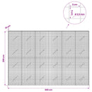 Gabion med 3,5 mm Tråd og 5x5 cm Maske 300x10x200 cm