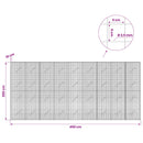 Gabion med 3,5 mm Tråd og 5x5 cm Maske 450x10x200 cm