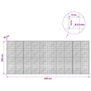 Gabion med 3,5 mm Tråd og 5x5 cm Maske 500x10x200 cm