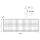 Gabion med 3,5 mm Tråd og 5x5 cm Maske 150x20x50 cm