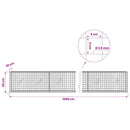 Gabion med 3,5 mm Tråd og 5x5 cm Maske 1000x20x50 cm
