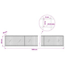 Gabion med 3,5 mm Tråd og 5x5 cm Maske 1100x20x50 cm