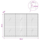 Gabion med 3,5 mm Tråd og 5x5 cm Maske 150x20x100 cm