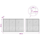 Gabion med 3,5 mm Tråd og 5x5 cm Maske 400x20x100 cm