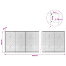 Gabion med 3,5 mm Tråd og 5x5 cm Maske 600x20x100 cm