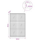 Gabion med 3,5 mm Tråd og 5x5 cm Maske 100x20x150 cm