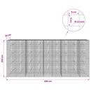 Gabion med 3,5 mm Tråd og 5x5 cm Maske 450x20x200 cm