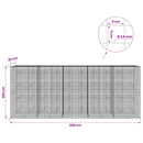 Gabion med 3,5 mm Tråd og 5x5 cm Maske 500x20x200 cm