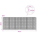 Gabion med 3,5 mm Tråd og 5x5 cm Maske 550x20x200 cm