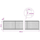 Gabion med 3,5 mm Tråd og 5x5 cm Maske 500x30x50 cm