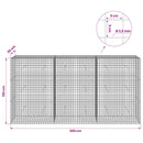 Gabion med 3,5 mm Tråd og 5x5 cm Maske 300x30x150 cm