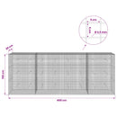 Gabion med 3,5 mm Tråd og 5x5 cm Maske 400x30x150 cm