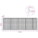 Gabion med 3,5 mm Tråd og 5x5 cm Maske 450x30x150 cm