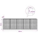 Gabion med 3,5 mm Tråd og 5x5 cm Maske 500x30x150 cm