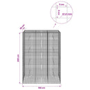 Gabion med 3,5 mm Tråd og 5x5 cm Maske 150x30x200 cm