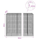 Gabion med 3,5 mm Tråd og 5x5 cm Maske 850x30x200 cm