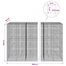 Gabion med 3,5 mm Tråd og 5x5 cm Maske 1000x30x200 cm