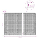 Gabion med 3,5 mm Tråd og 5x5 cm Maske 1100x30x200 cm