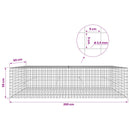 Gabion med 3,5 mm Tråd og 5x5 cm Maske 200x50x50 cm