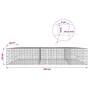 Gabion med 3,5 mm Tråd og 5x5 cm Maske 250x50x50 cm